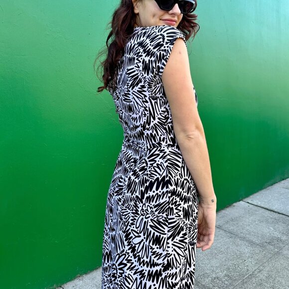 NWT Nooworks Zig Zag wrap dress medium - Picture 3 of 9